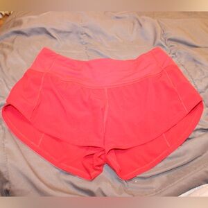 Dark red Speed Up Low-Rise Lined Short 2.5”